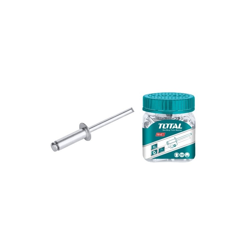 TOTAL 40414  
 Remaches WJRT  
 4 x 10 mm  
 Aluminio
