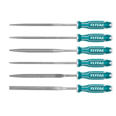 TOTAL 40449  
 Juego de 6 limas THT91462  
 140 mm