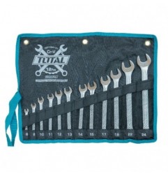 TOTAL 40474  
 Bolsa 12 llaves combinadas THT1022121  
 Acero al carbono