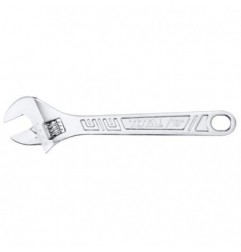 TOTAL 40508  
 Llave ajustable moleta central THT1010  
 150 mm/apertura 0-19 mm  
 Acero al carbono