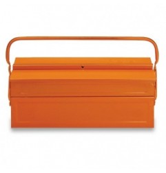 C19 Caja de chapa de 3 departamentos, vacía