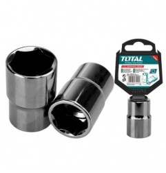 TOTAL 40531  
 Vaso cromado 1/2'' THTST12  
 Inserción 1/2 de 12 mm  
 CR-V (50BV30)