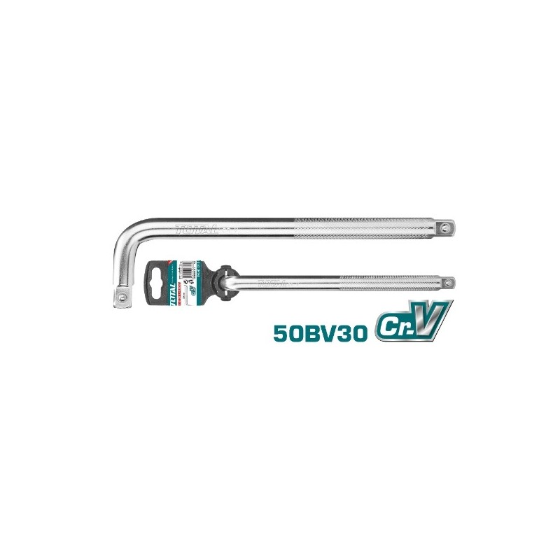 TOTAL 40566  
 Extensión barra L 1/2'' THLHD12121  
 300 mm  
 Cromo vanadio (Cr-V)