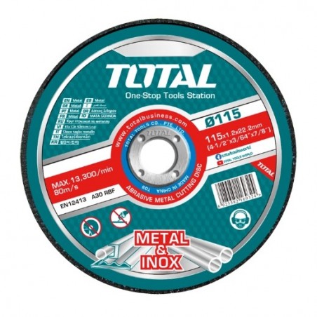 TOTAL 40591  
 Caja de 50 discos corte TAC22111550  
 Ø115 mm