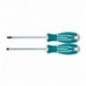 TOTAL 40593  
 Juego 2 destornilladores THT250201  
 SL6,5 - PH2  
 Cromo vanadio (Cr-V)