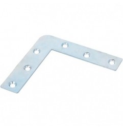 AMIG 406  
 Escuadra plana 1  
 80 x 17 x 1 mm  
 Acero  
 Zincado