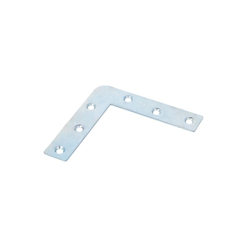 AMIG 406  
 Escuadra plana 1  
 80 x 17 x 1 mm  
 Acero  
 Zincado