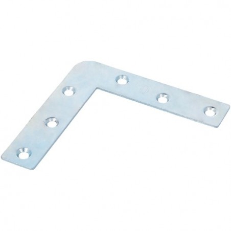 AMIG 406  
 Escuadra plana 1  
 80 x 17 x 1 mm  
 Acero  
 Zincado