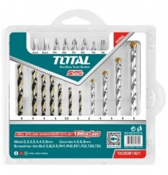 TOTAL 40607  
 Juego de brocas variadas TACSDB1901