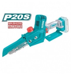 TOTAL 40614   Mini sierra cadena Brushless a batería TGSLI2068   20 V