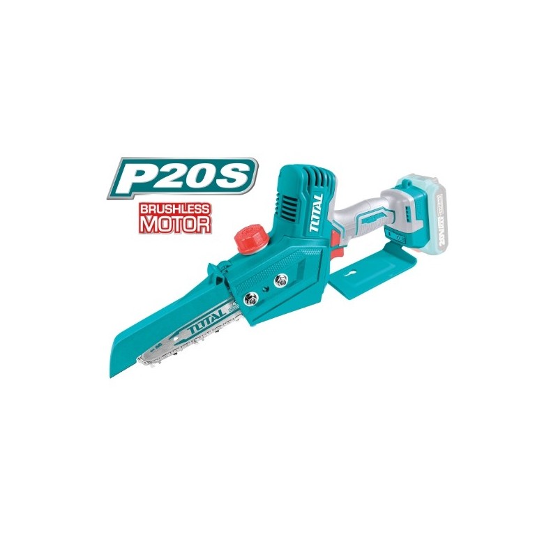 TOTAL 40614   Mini sierra cadena Brushless a batería TGSLI2068   20 V