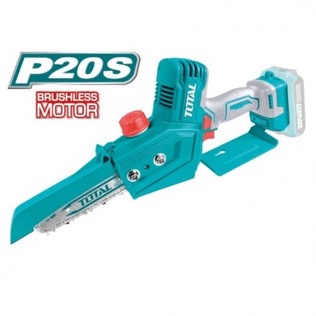 TOTAL 40614   Mini sierra cadena Brushless a batería TGSLI2068   20 V