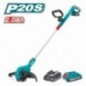 TOTAL 40617   Cortabordes a batería TGTLI203285   20 V