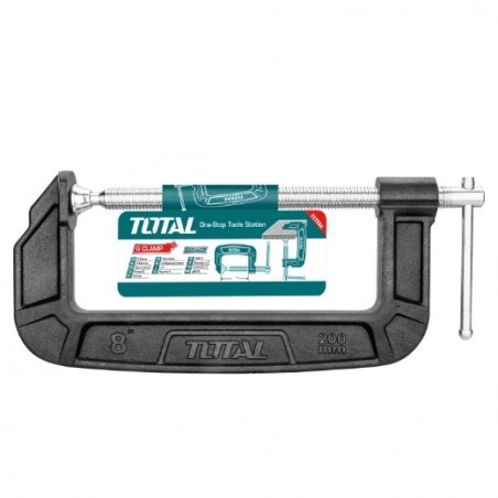 TOTAL 40622  
 Tornillo de apriete THT131  
 200 mm  
 Acero maleable