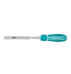 TOTAL 40630  
 Formón THT41  
 12 x 140 mm  
 Cromo vanadio (Cr-V)