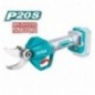 TOTAL 40657   Tijera de poda brushless a batería TSSLI20308   20 V