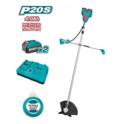 TOTAL 40659   Desbrozadora Brushless a batería TSTLI202521   40 V