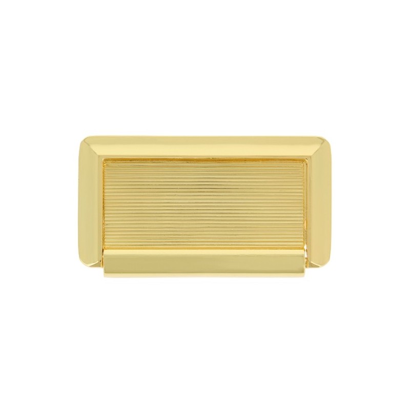 AMIG 4066  
 Tirador tarjeta 295  
 72 x 40 mm  
 Zamak  
 Lacado oro