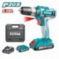 TOTAL 40883  
 Taladro percutor a batería TIDLI200215  
 20 V