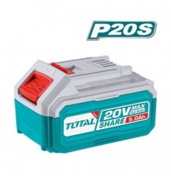 TOTAL 40886  
 Batería litio 5 Ah TFBLI2053  
 20 V - 5 Ah  
 Litio