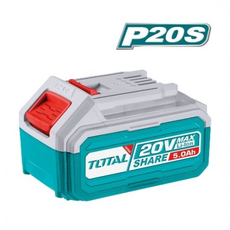 TOTAL 40886  
 Batería litio 5 Ah TFBLI2053  
 20 V - 5 Ah  
 Litio