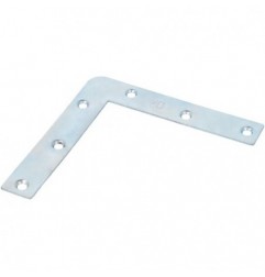 AMIG 409  
 Escuadra plana 1  
 100 x 17 x 1,2 mm  
 Acero  
 Zincado