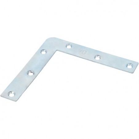 AMIG 409  
 Escuadra plana 1  
 100 x 17 x 1,2 mm  
 Acero  
 Zincado