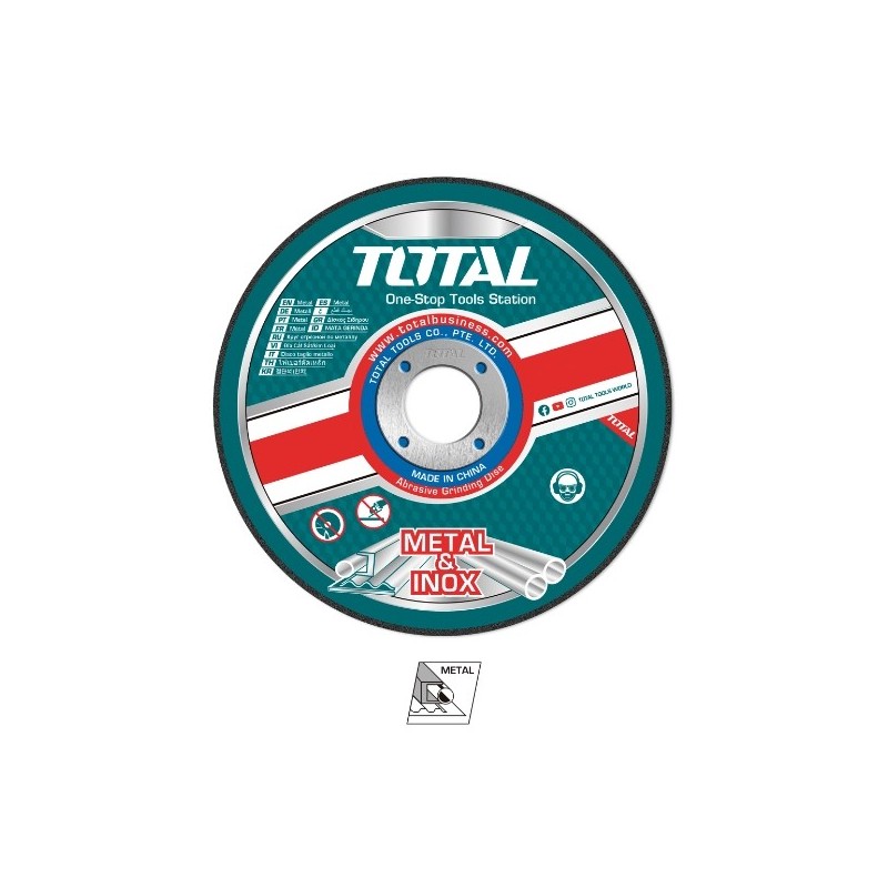 TOTAL 40922  
 Caja de 10 discos corte TAC2211  
 Ø125 mm