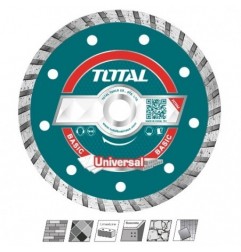 TOTAL 40923  
 Disco diamante ladrillo y hormigón TAC213  
 Ø230 mm  
 Diamante