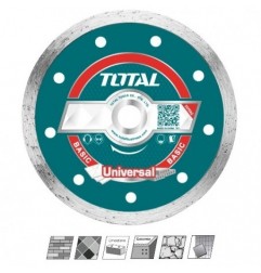 TOTAL 40924  
 Disco diamante cerámica TAC212  
 Ø230 mm  
 Diamante