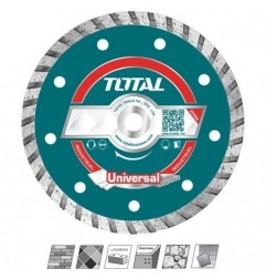 TOTAL 40925  
 Disco diamante piedra TAC213-1  
 Ø230 mm  
 Diamante
