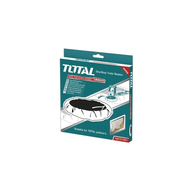 TOTAL 40926  
 Bonete de pulido TAC721801  
 Ø180 mm