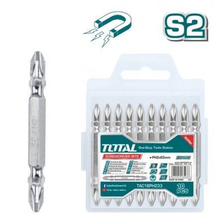 TOTAL 40931  
 Puntas - PH2 / PH2 TAC16PH233  
 65 mm