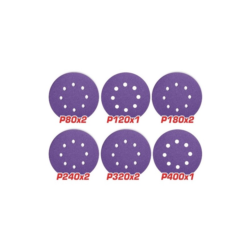 TOTAL 40935  
 Juego hojas lija redonda TAC73150102  
 Ø150 mm