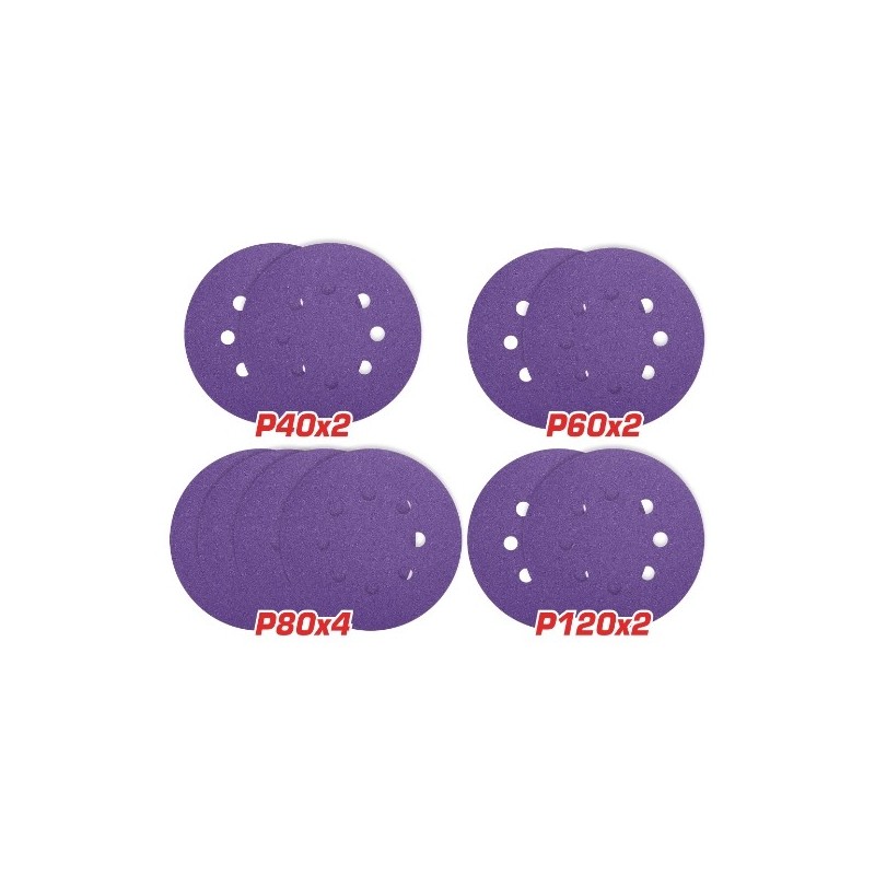 TOTAL 40936  
 Juego hojas lija redonda TAC73150103  
 Ø150 mm