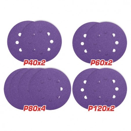 TOTAL 40936  
 Juego hojas lija redonda TAC73150103  
 Ø150 mm