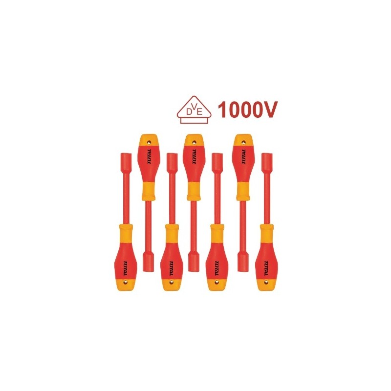 TOTAL 40967  
 Juego 7 destornilladores tubo aislados THKISD0701