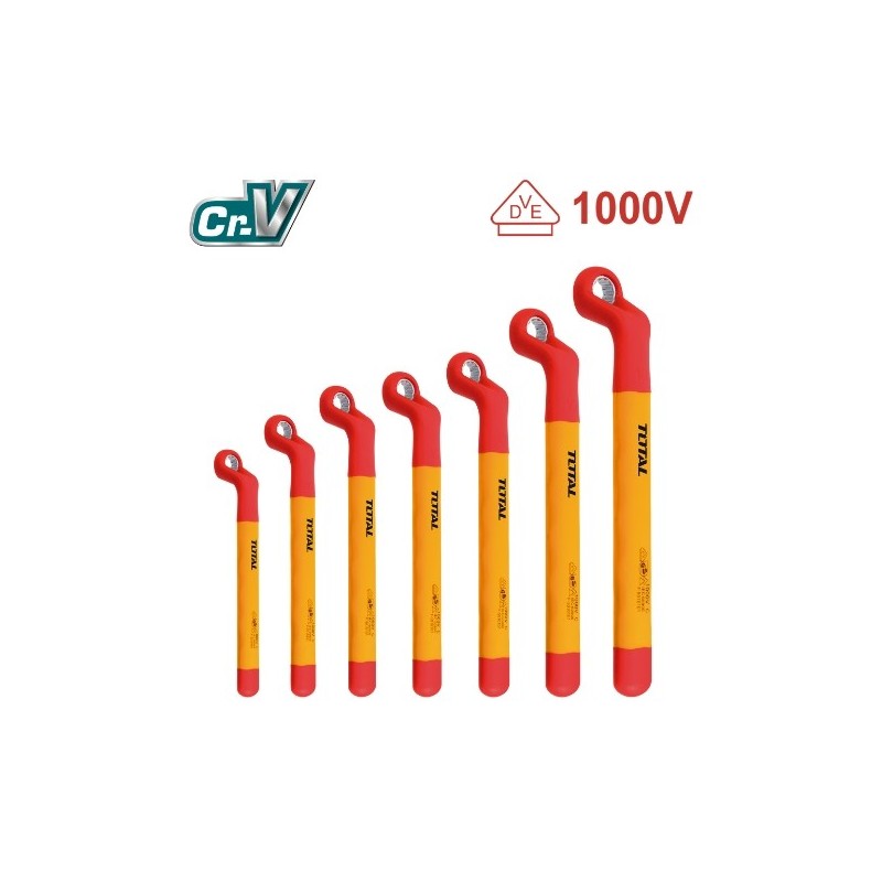 TOTAL 40970  
 Juego 7 llaves aisladas acodadas THKISPA0702