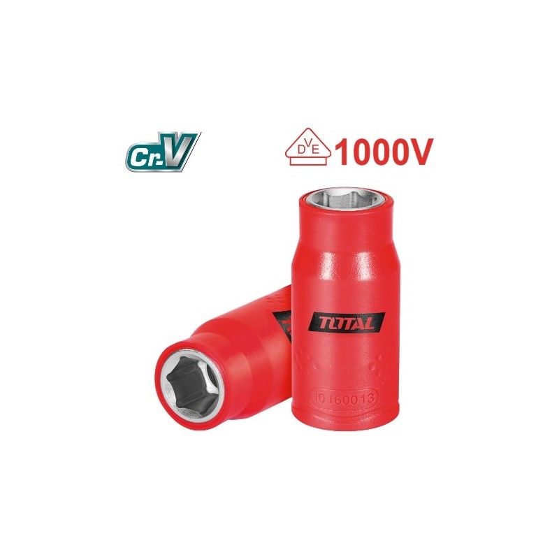 TOTAL 40974  
 Vaso aislado cuadrado 1/2'' THIHAST12  
 10 mm  
 Cromo vanadio (Cr-V)