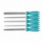 TOTAL 40983  
 Juego de 5 limas THT918516  
 200 mm