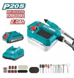 TOTAL 41098   Multiherramienta rotativa a batería TMGLI20011   20 V