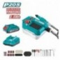 TOTAL 41098   Multiherramienta rotativa a batería TMGLI20011   20 V
