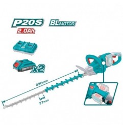 TOTAL 41106   Cortasetos Brushless a batería THTLI400282   40 V