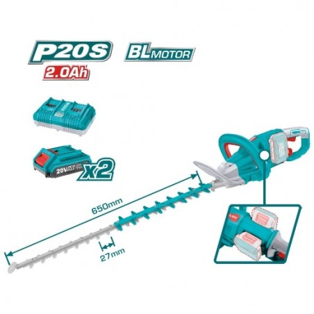 TOTAL 41106   Cortasetos Brushless a batería THTLI400282   40 V