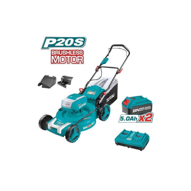 TOTAL 41107   Cortacésped Brushless a batería TLMLI20182   40 V
