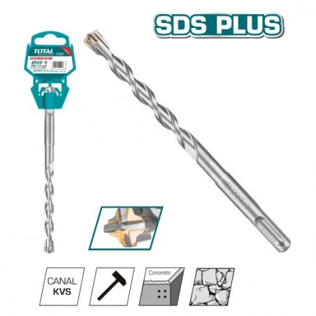 TOTAL 41141  
 Broca pared SDS plus TAC31-4  
 Ø14 x 310 mm  
 SDS Plus