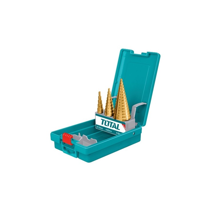 TOTAL 41153  
 Estuche de 3 brocas cónicas TACSD2031