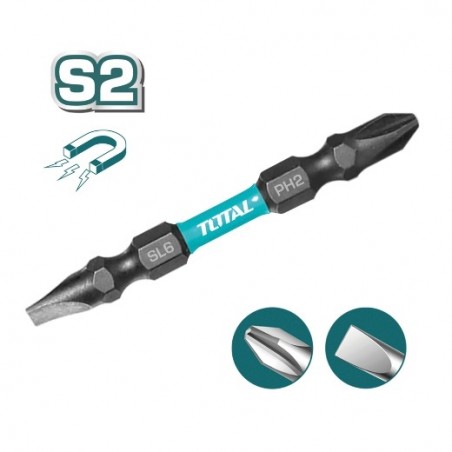 TOTAL 41161  
 Puntas - PH2 / SL6 TACIM16HL133  
 65 mm