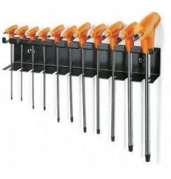 97TTX/SP11 Juego de 11 llaves Torx&reg, con mango en T, con soporte