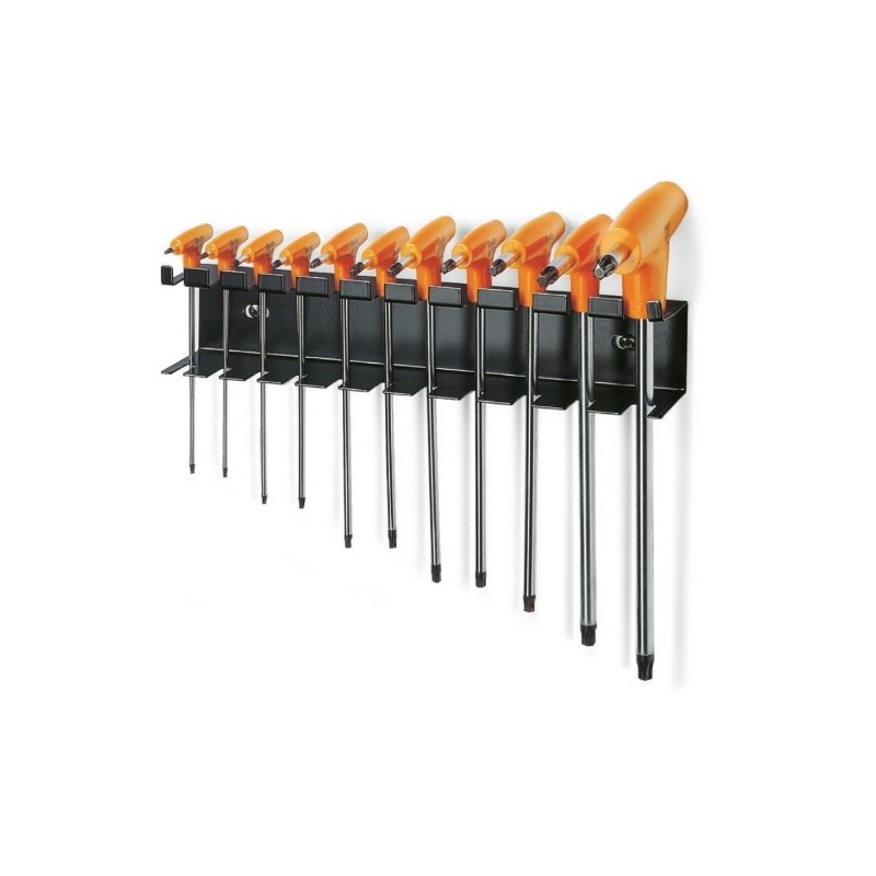 97TTX/SP11 Juego de 11 llaves Torx&reg, con mango en T, con soporte